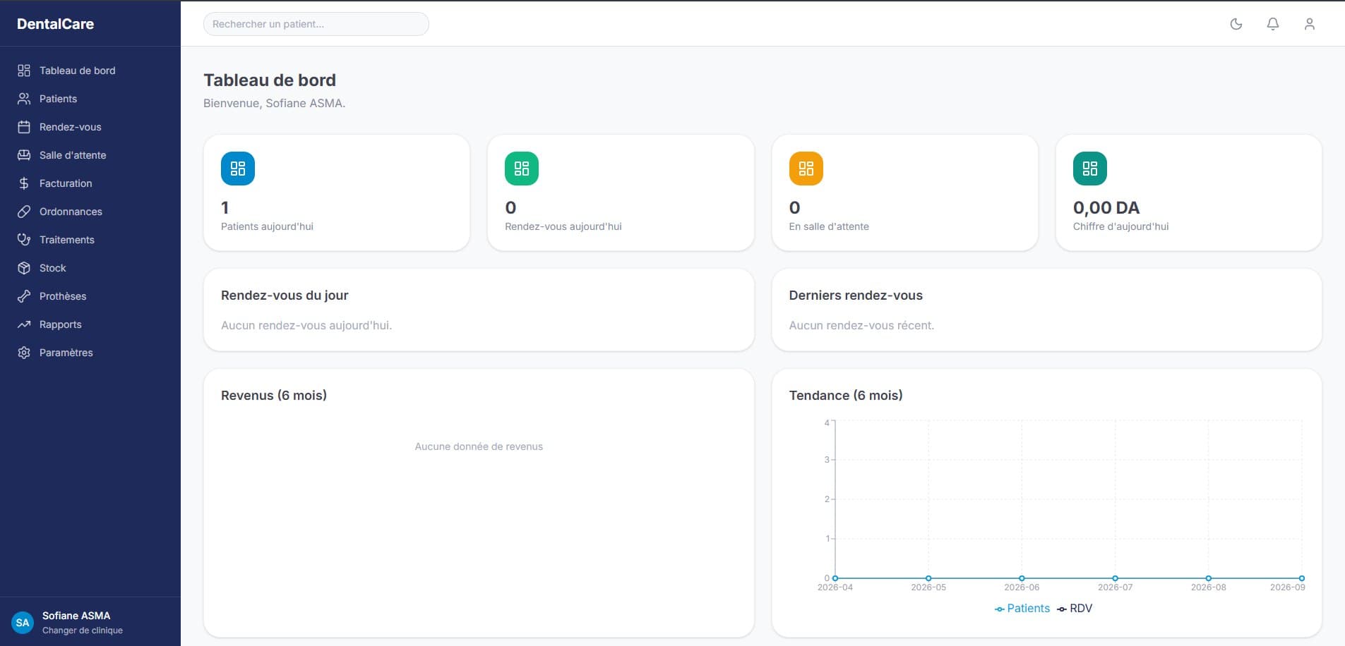 SaaS de Gestion Clinique